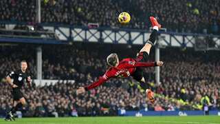 WATCH | Garnacho's overhead kick goal in United's win over Everton draws comparisons with Rooney and Ronaldo