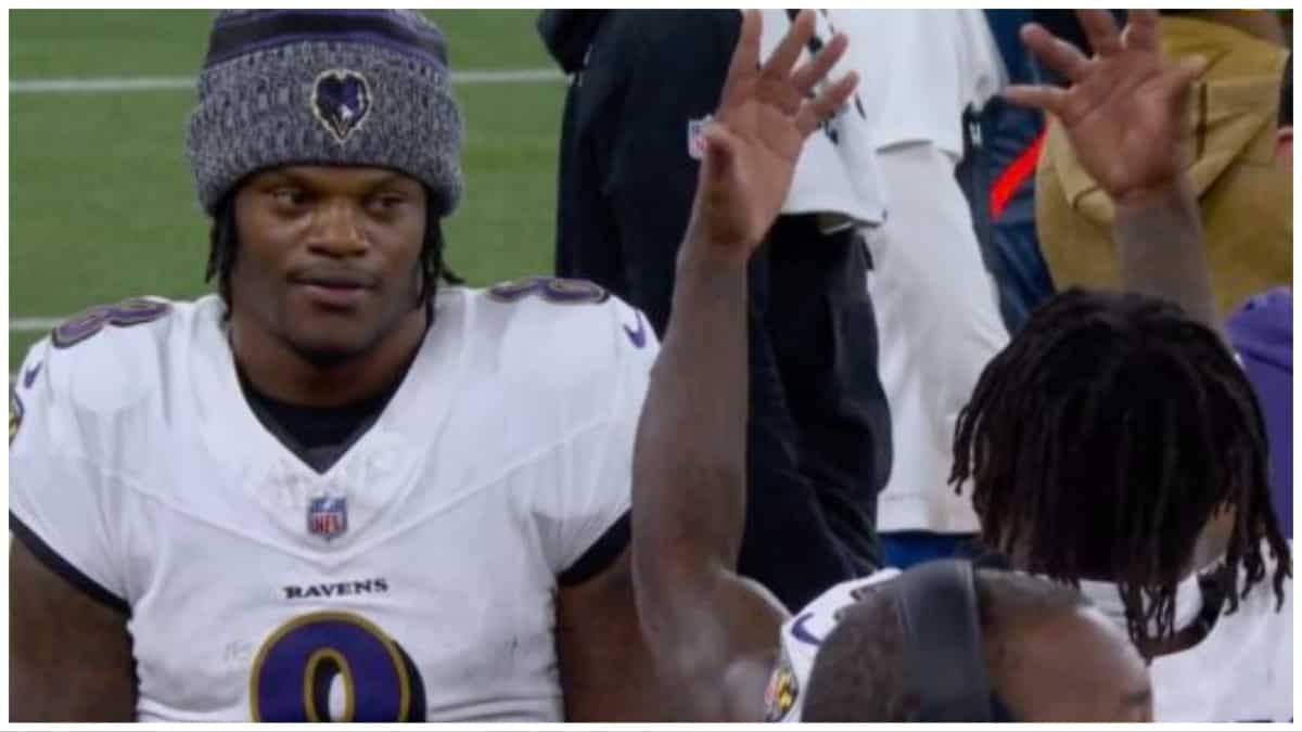 Lamar Jackson's SAVAGE response to wide receiver Zay Flowers’s touchdown celebration goes viral - Watch