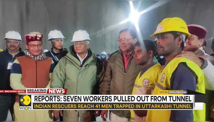 Uttarakhand tunnel rescue op: Rescuers pull out trapped Indian workers