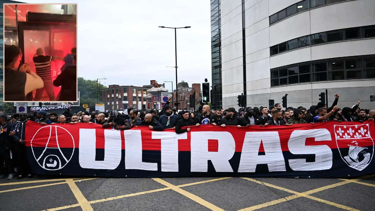 Watch | Newcastle United and PSG fans clash ahead of Champions League match in Paris