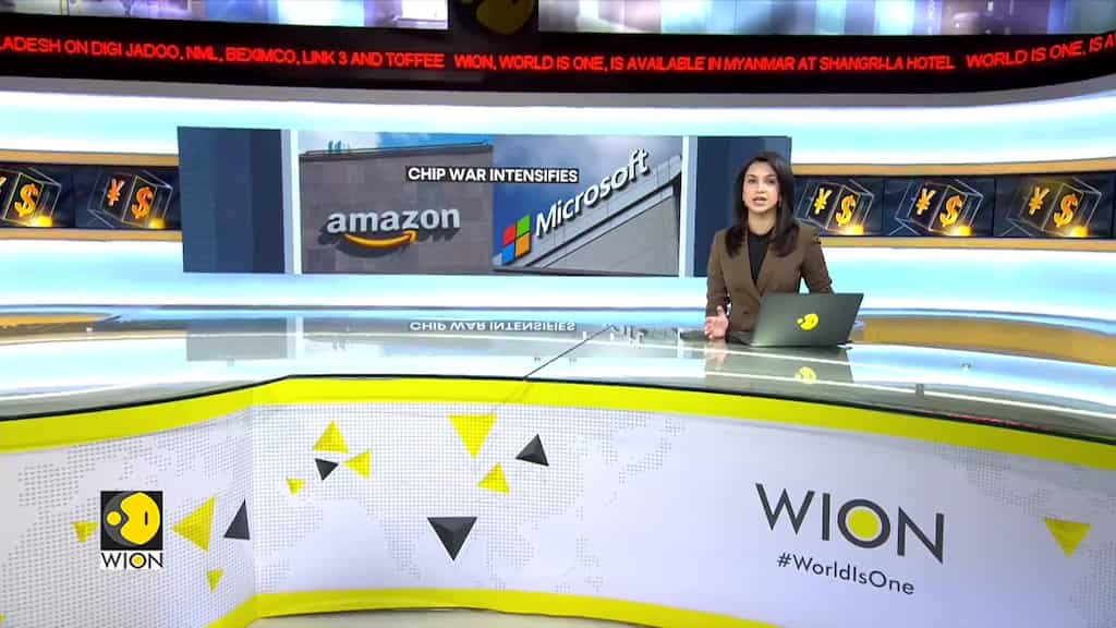 Microsoft faces off with amazon as AI chip battle intensifies