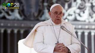 Pope Francis cancels visit to COP28 climate meeting in Dubai due to health issues