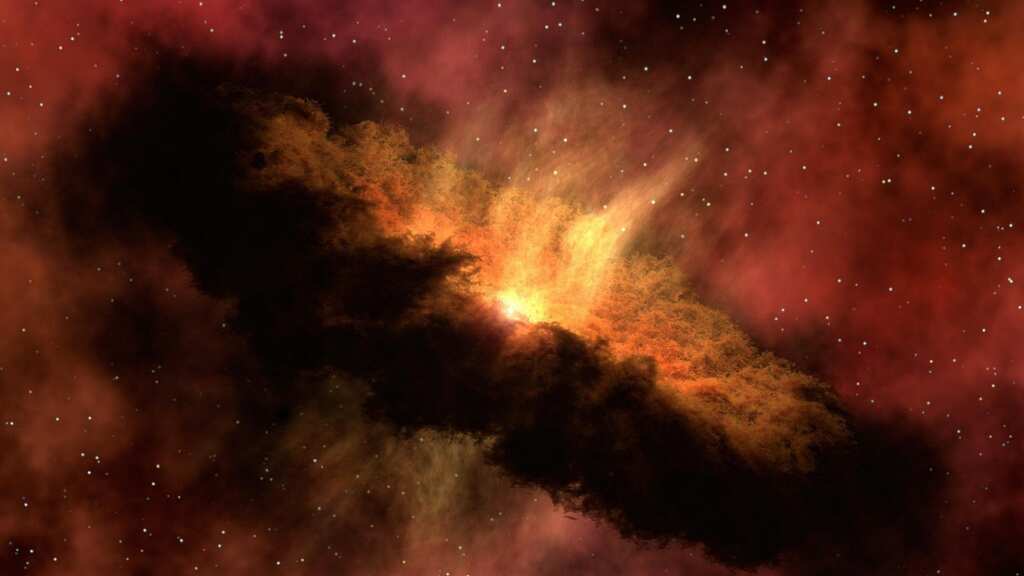 In a first, scientists discover planet-forming disk beyond Milky Way