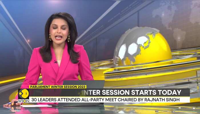 Parliament winter session 2023: 30 leaders attended all-party meet chaired by Rajnath Singh | WION