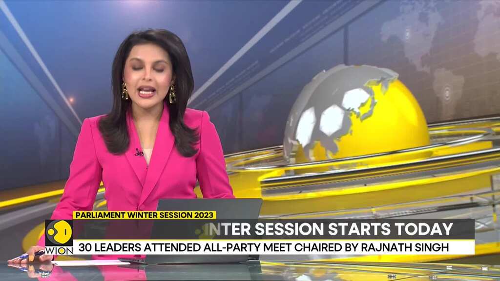 Parliament winter session 2023: 30 leaders attended all-party meet chaired by Rajnath Singh | WION