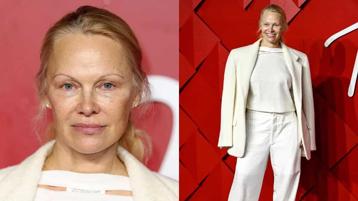 Pamela Anderson goes makeup-free once again for 2023 Fashion Awards; exudes confidence and effortless coolness