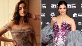 Alia Bhatt dazzles in silver and gold at the Red Sea Film Festival. See pics