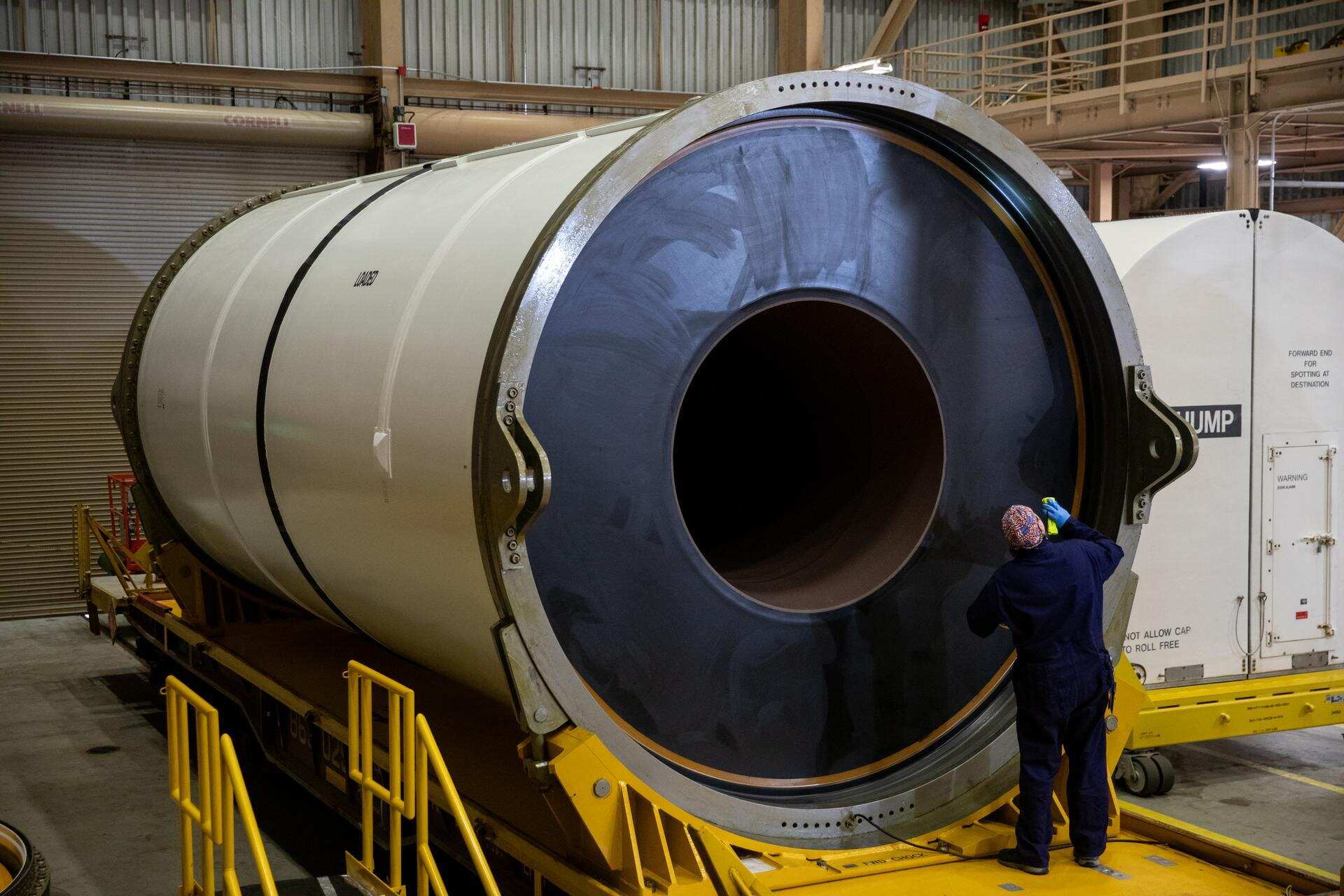 Processing and inspecting of the propellant