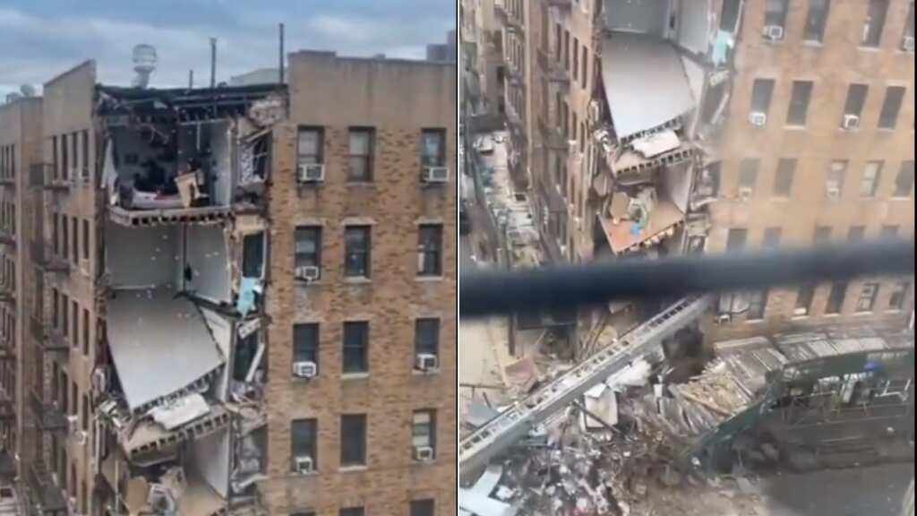 New York: Part of residential building in the Bronx collapses, officials search for possible victims