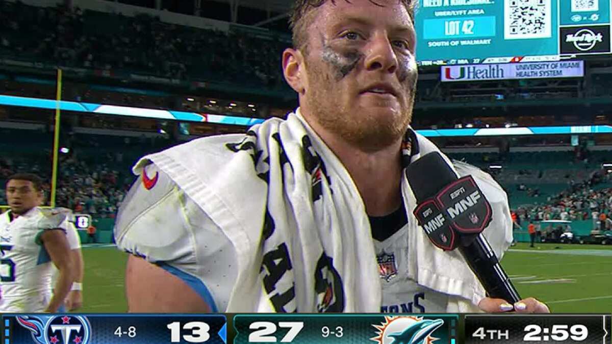 VIDEO | Week 14 Monday Night Football: Titans complete epic comeback win from 14 points down as Dolphins choke