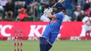WATCH | Rinku Singh shatters media box glass with HUGE six at St George's Park in India vs South Africa T20I