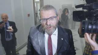Video: Far-right Polish lawmaker uses fire extinguisher to put out Hanukkah candles