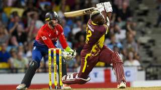Player of the Match Andre Russell makes dazzling return to T20Is as West Indies beat England in first match
