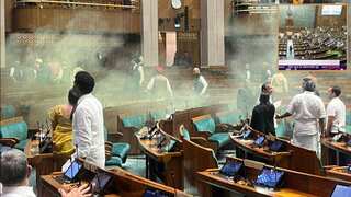 India: Major security breach in Lok Sabha, two men jump in MPs’ area from gallery, hurl smoke canisters