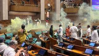 Watch | Indian Parliament security breach: Brave Lok Sabha MPs take on intruder