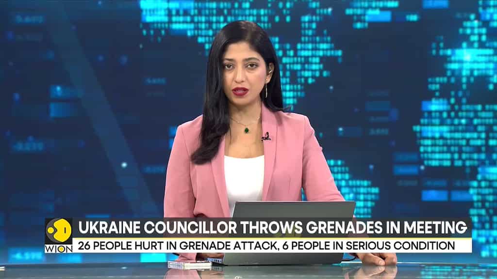 Ukraine councillor throws grenades in meeting injuring 26 people