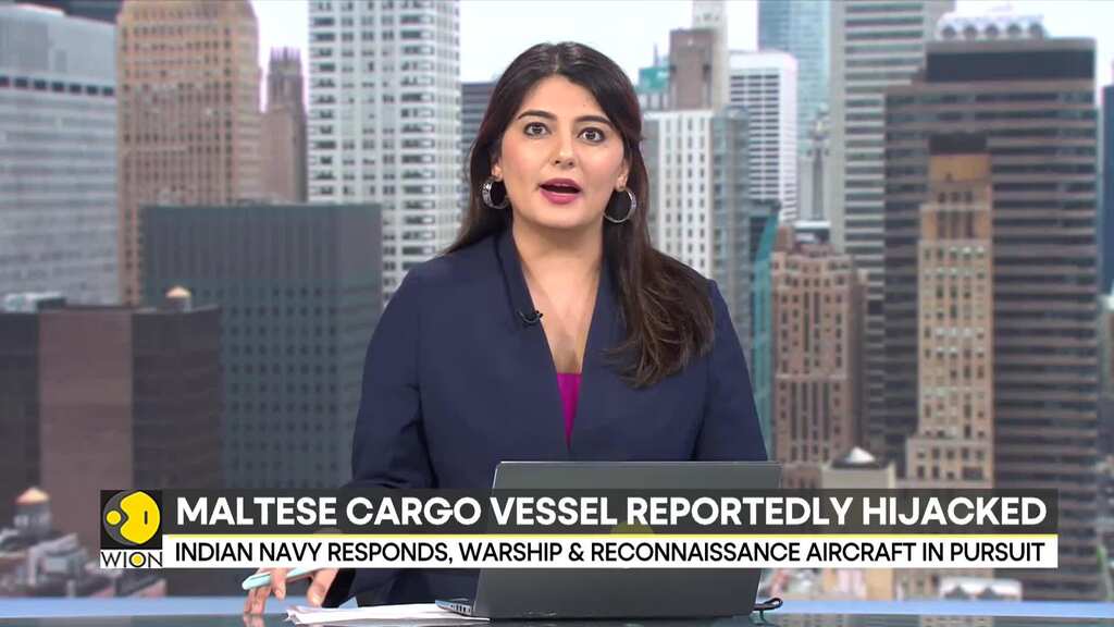 Indian Navy aircraft & warship respond to hijacked Maltese ship's mayday call in Arabian Sea