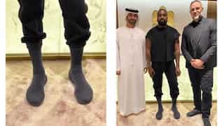 Kanye West's infamous sock shoe worth $200 gets trolled online