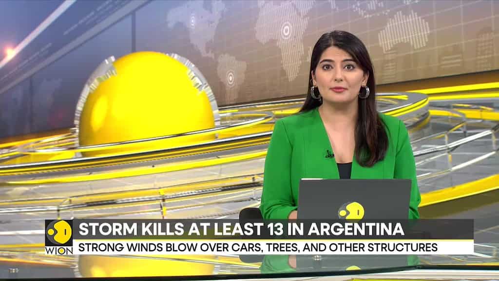 Severe storm strikes coastal city in Argentina, at least 13 dead