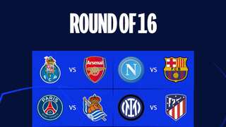 UEFA Champions League round of 16 draws announced. Check full list inside