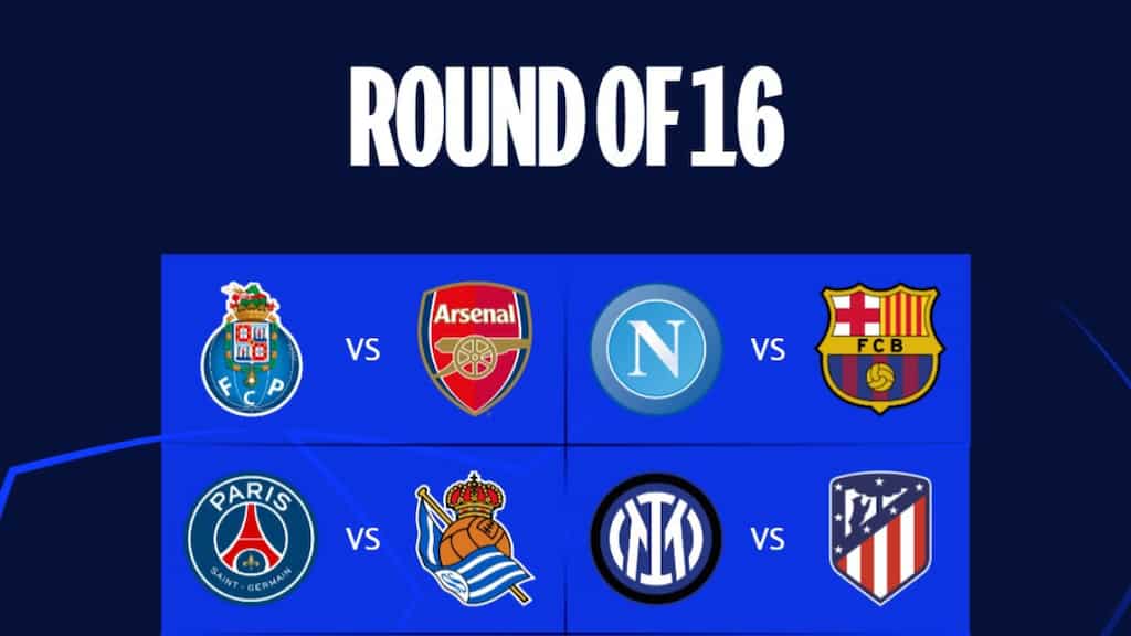 UEFA Champions League round of 16 draws announced. Check full list inside