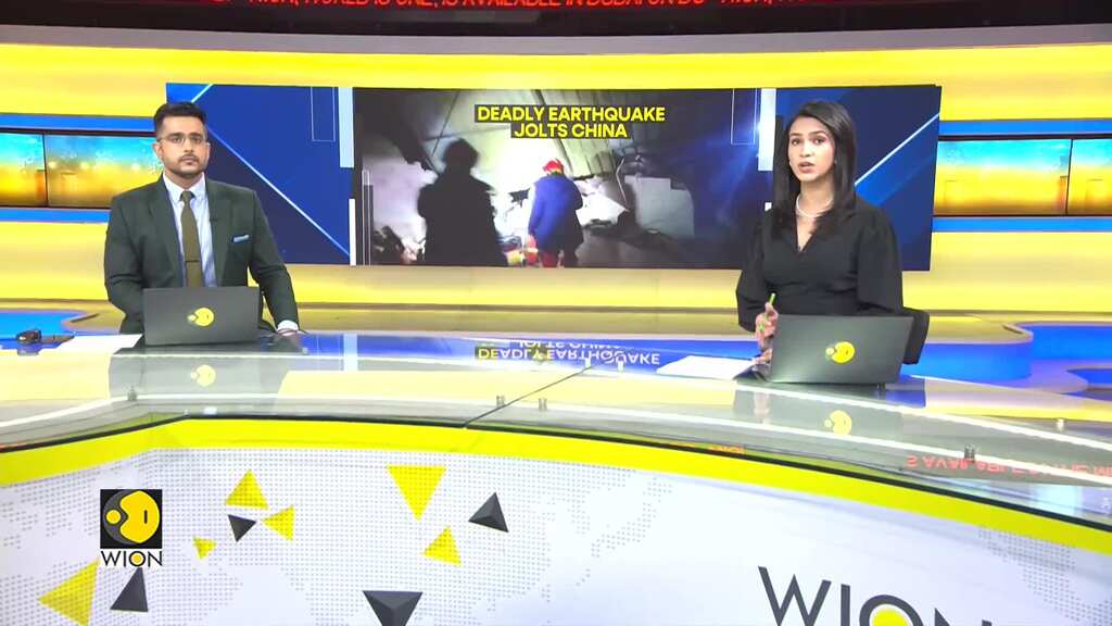 China earthquake: Emergency workers dig through rubble after deadly quake strikes China