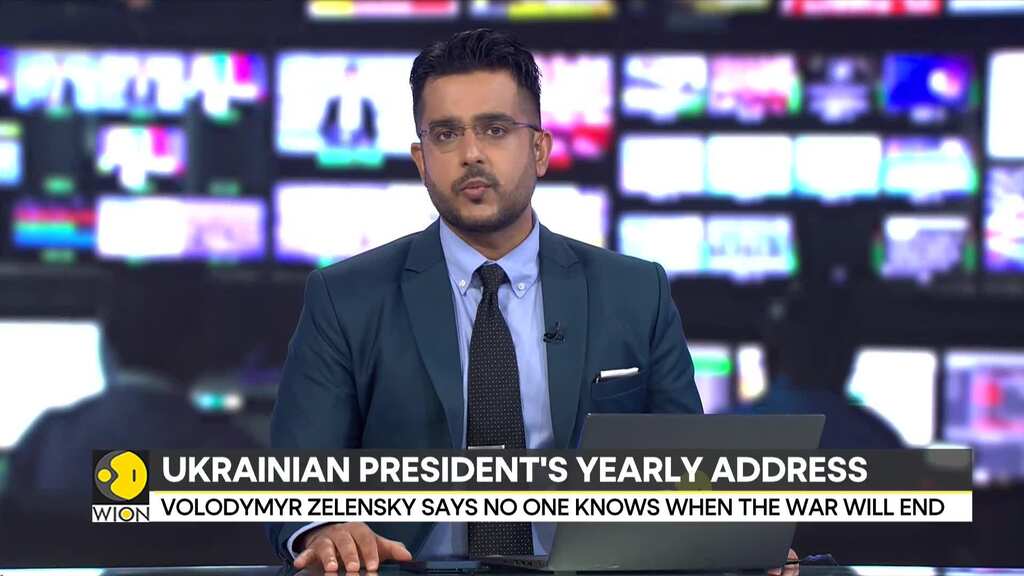 Ukrainian President Volodymyr Zelensky speaks to media | Russia-Ukraine war