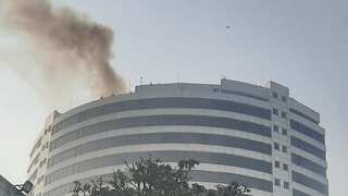 VIDEO: Massive fire breaks out in Gopaldas Bhagwan building in Delhi