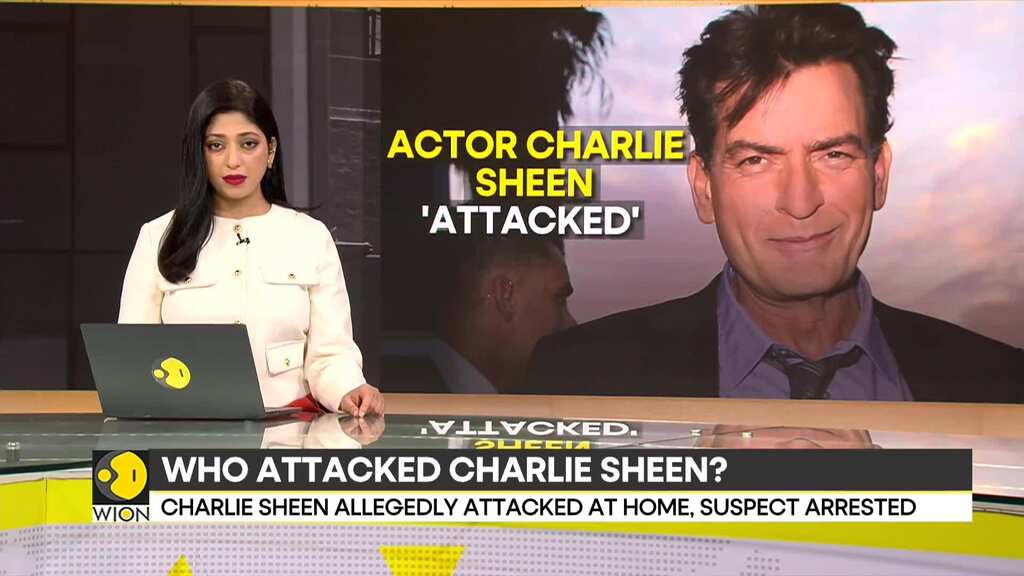 Who attacked Hollywood actor Charlie Sheen?