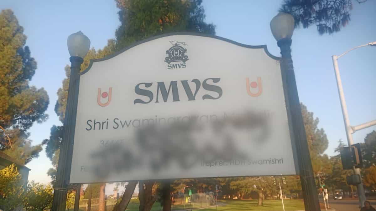 Hindu temple in US becomes target of 'hate crime' with anti-India slogans Hindu temple in US becomes target of 'hate crime' with anti-India slogans