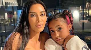 North West gets a funky designer gift with mom Kim Kardashian's crying face meme on it