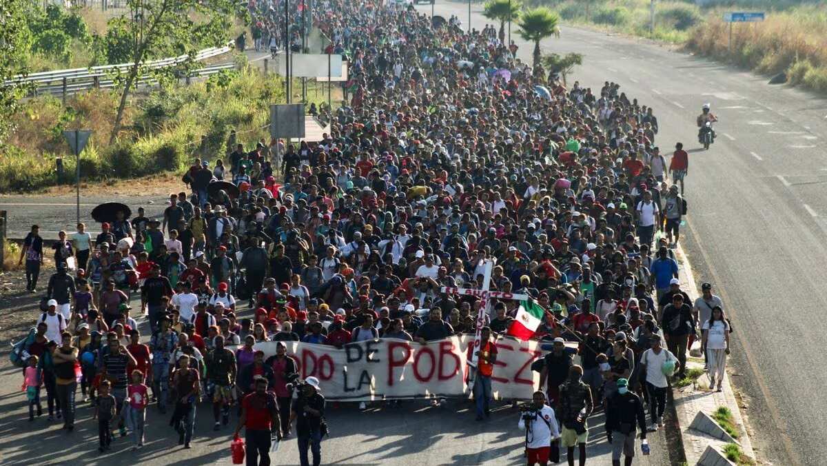 Massive migrant caravan in Mexico heads to US border, escalating challenges amid Blinken's visit Massive migrant caravan in Mexico heads to US border, escalating challenges amid Blinken's visit