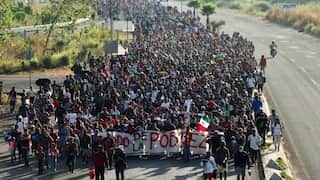 Massive migrant caravan in Mexico heads to US border, escalating challenges amid Blinken's visit