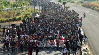 Massive migrant caravan in Mexico heads to US border, escalating challenges amid Blinken's visit