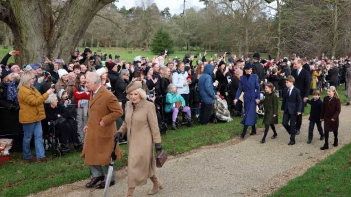Royal Family's traditional Christmas Day service at St Mary Magdal