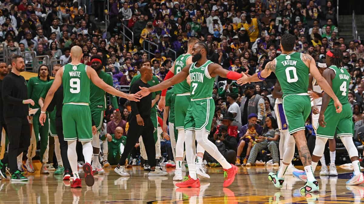 Boston Celtics win Christmas clash against Lakers in Los Angeles Boston Celtics win Christmas clash against Lakers in Los Angeles