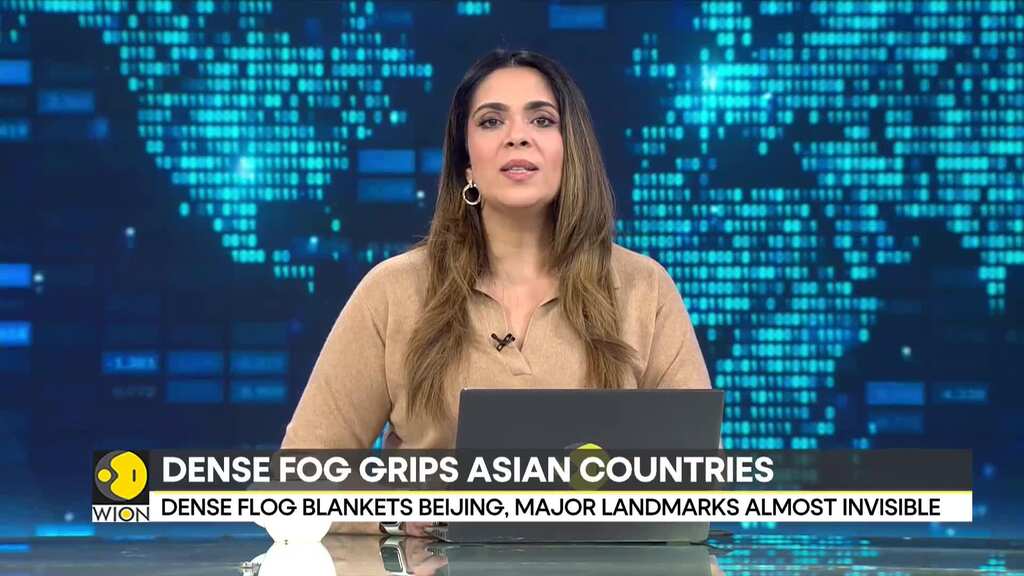 Dense fog grips Asian countries: Thick fog reduces visibility in Beijing, New Delhi | WION