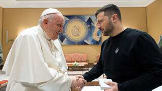 Volodymyr Zelensky and Pope Francis discuss Ukraine's Peace Plan