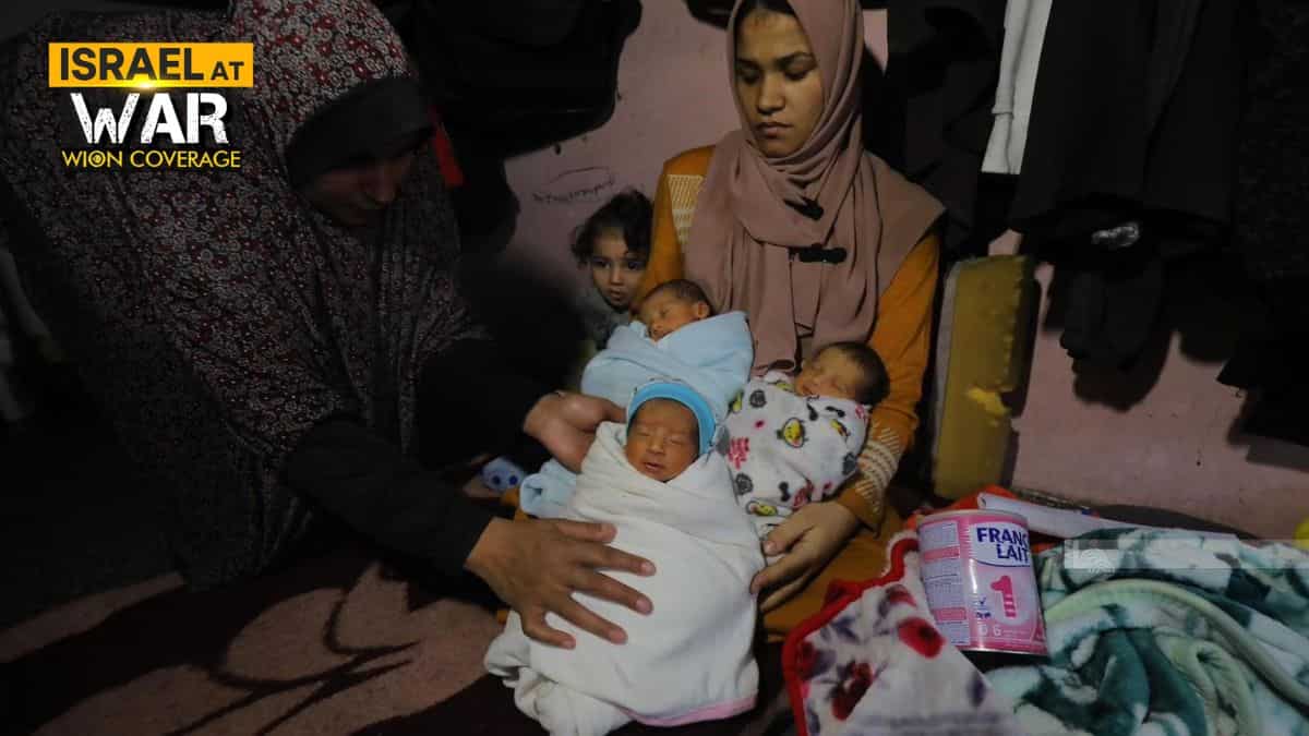 Heavily pregnant Gaza woman forced to walk 5km seeking shelter, gives birth to quadruplets
