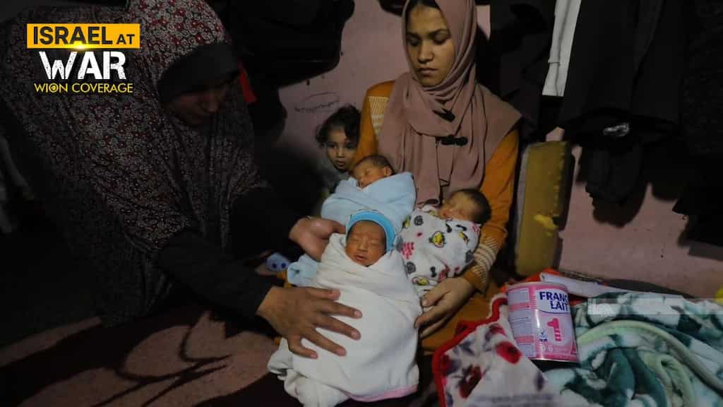 Heavily pregnant Gaza woman forced to walk 5km seeking shelter, gives birth to quadruplets