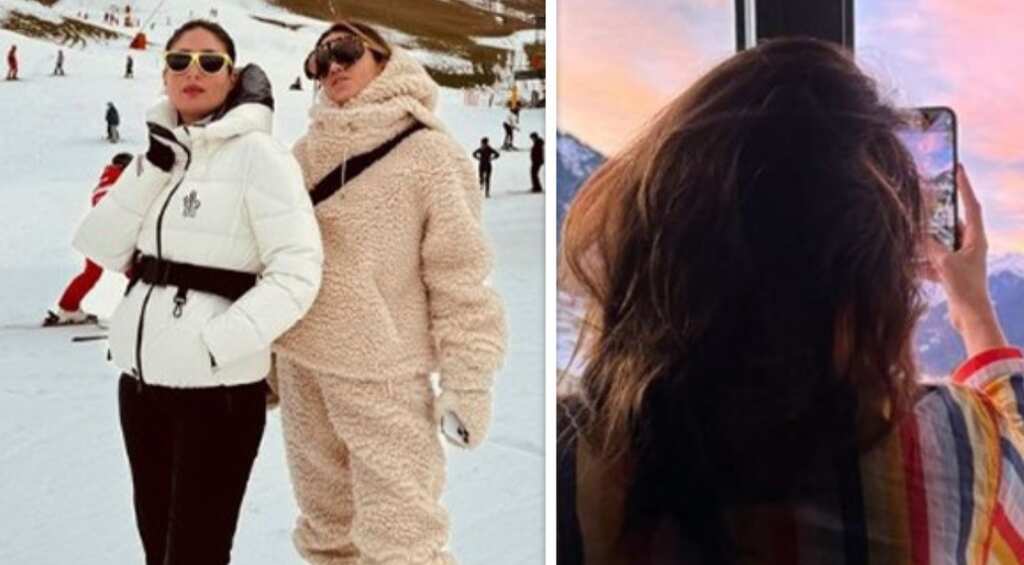 In pics: Kareena Kapoor shows how she keeps warm in snowy weather of Switzerland