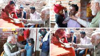 Watch: Indian PM takes detour, stops for tea at welfare scheme beneficiary’s home in Ayodhya