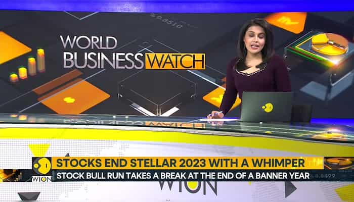 Stocks end stellar 2023 with a whimper