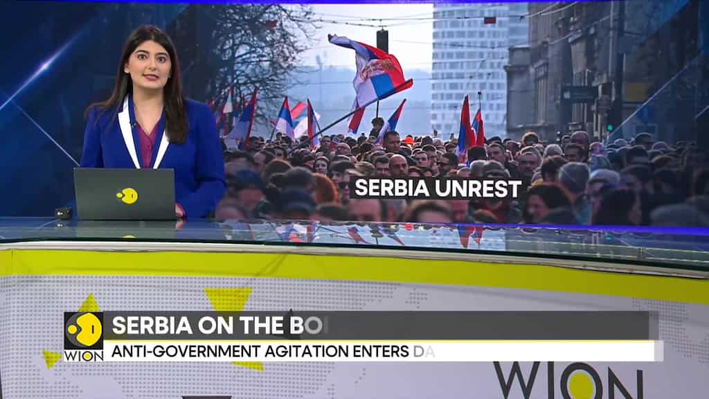 Serbia unrest: 24-hour blockade staged in central Belgrade