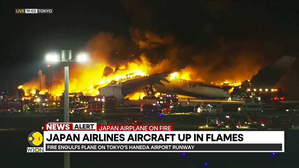 Japan: Plane catches fire on Tokyo Haneda airport runway