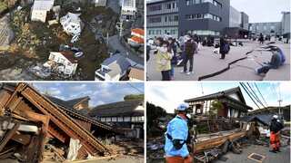 Japan earthquake death toll rises to 48, as 120 people wait to get rescued