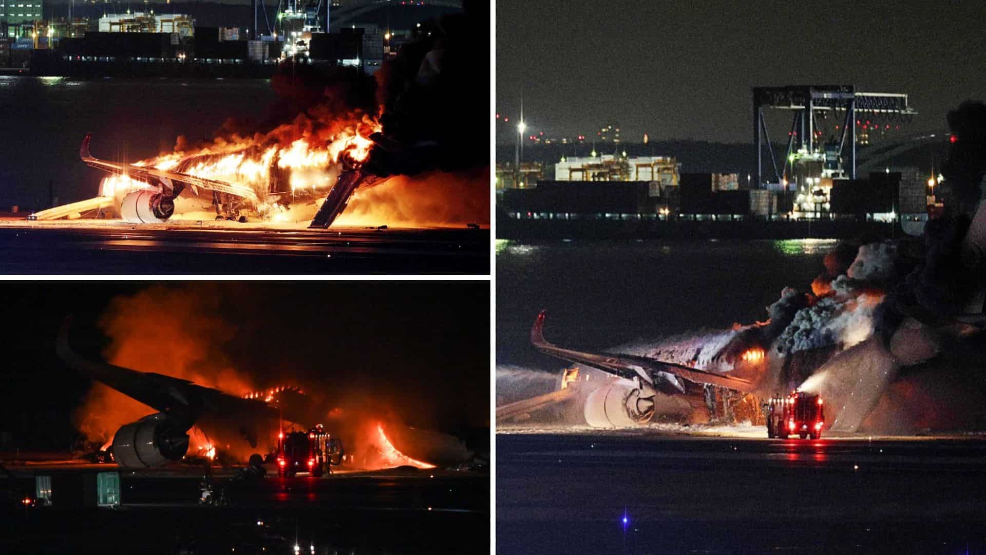 Japan: 5 aboard coast guard jet killed in collision with passenger plane Japan: 5 aboard coast guard jet killed in collision with passenger plane