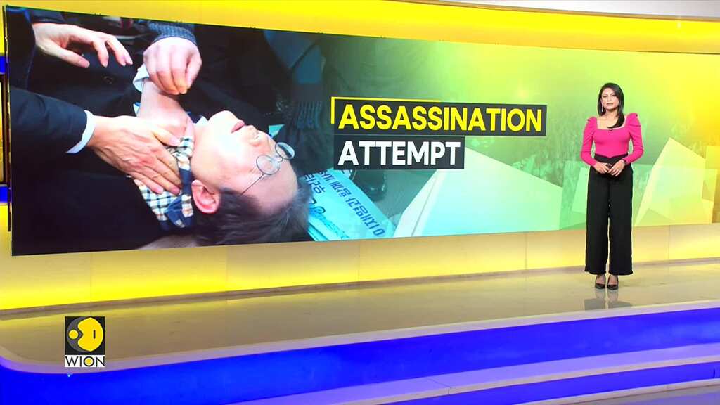 South Korea's main opposition leader stabbed in the neck in Busan