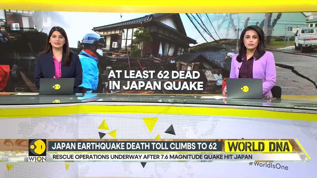 Japan Earthquake: At least 62 dead, rescue operations underway