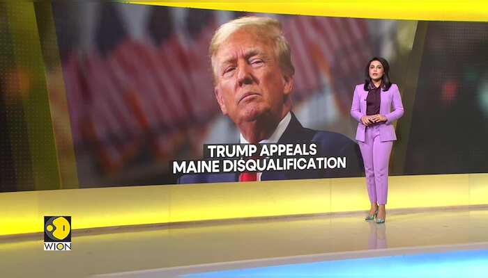US: Donald Trump appeals disqualification from Maine primary ballot